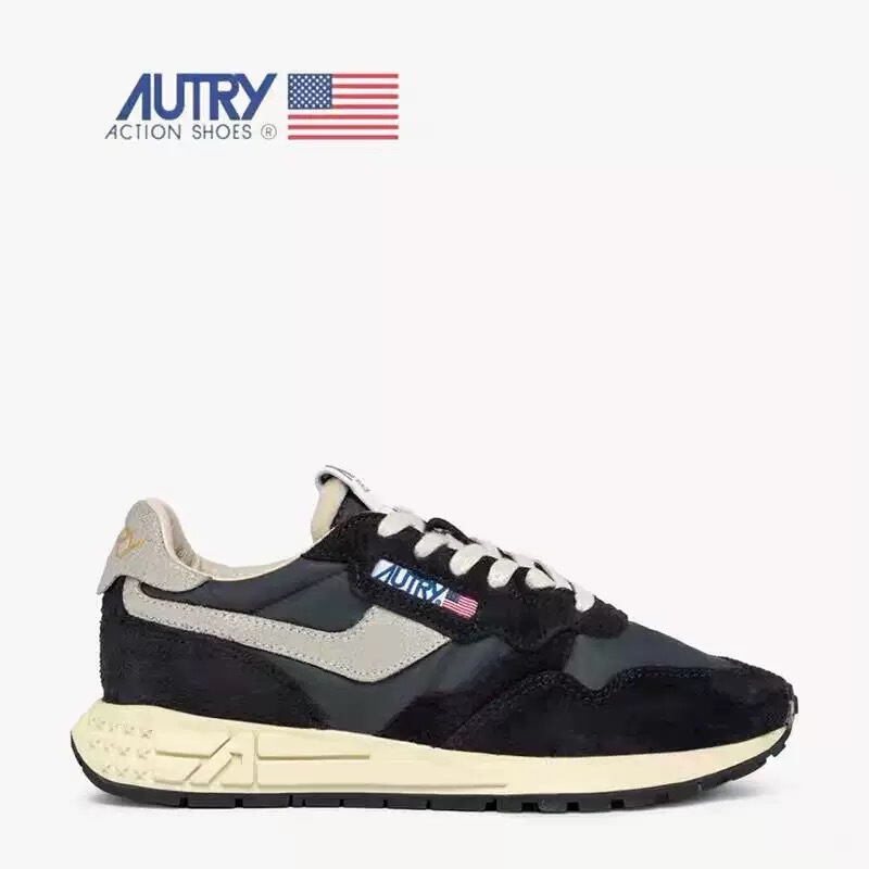 Autry Sports Shoes Reelwind Series Breathable Lace-Up Casual Retro Niche Running Shoes for Men and Women Autry Sports Shoes Reelwind Series Breathable Lace-Up Casual Retro Niche Running Shoes for Men and Women