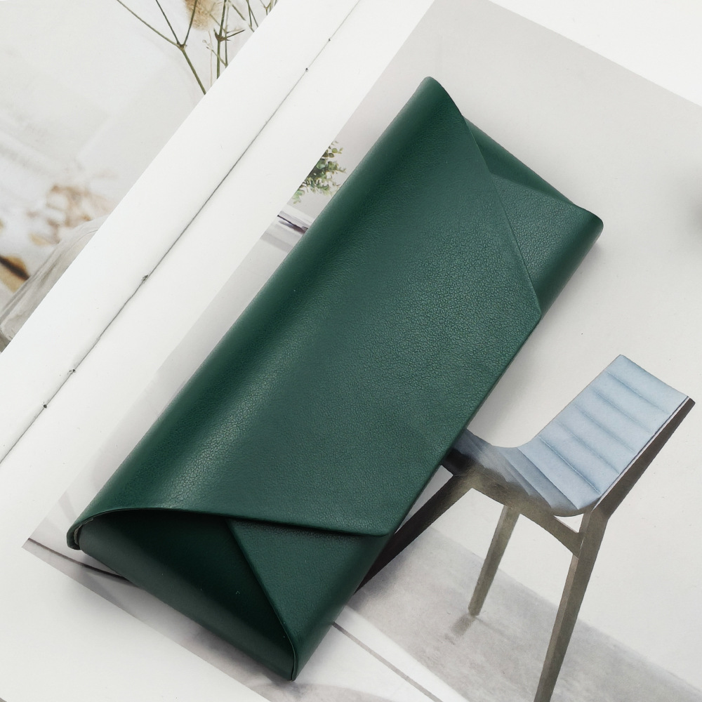 ヴィンテージ牛革製手作りメガネケース、革製近視メガネ・サングラス収納ボックス、高級感のある饅頭型ケース、卸売販売中