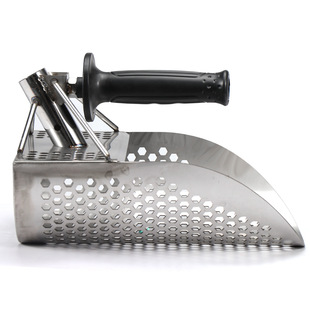 Stainless steel gold panning shovel sand shovel hourglass beach treasure sand filter metal detector ground detection with engineering shovel