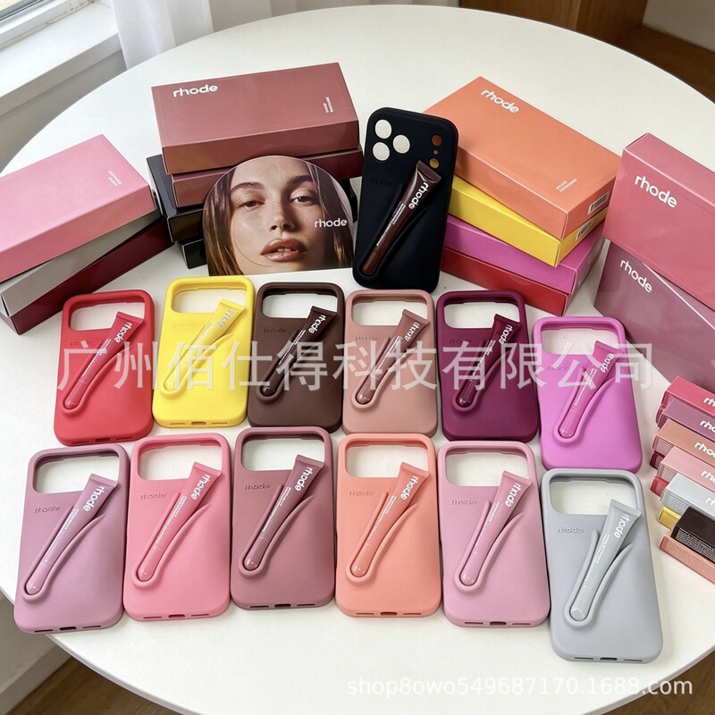 Rhode Hailey Lip Case Lipstick Phone Case for iPhone 17 Pro Max 16 Apple