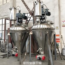 DZLG系列单锥螺带真空干燥机精细矿物高岭土螺旋搅拌烘干设备