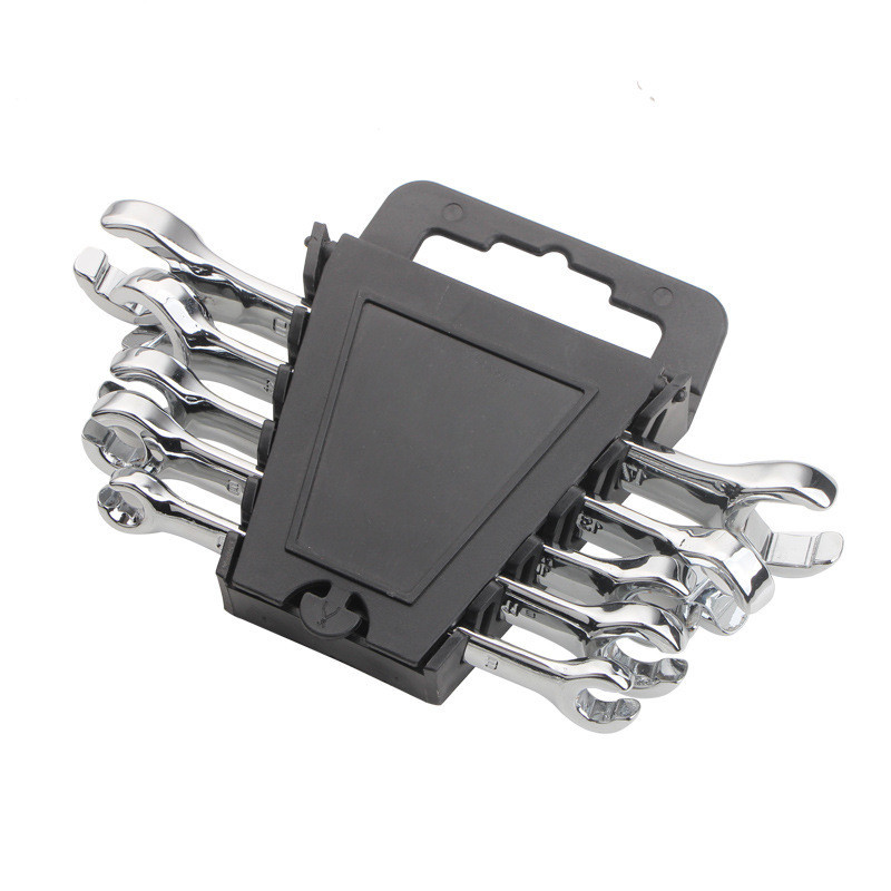 Double-headed hexagonal open-end wrench to disassemble brake pipe wrench, fork bayonet wrench, automobile high-pressure pipe wrench