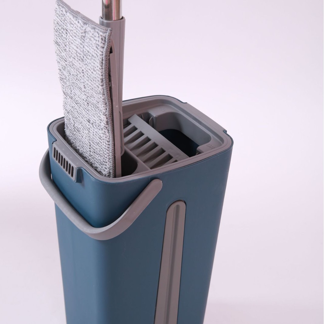 Cubo pequeño y mediano para lavado a mano sin esfuerzo cubo de trapeador plano tipo perezoso