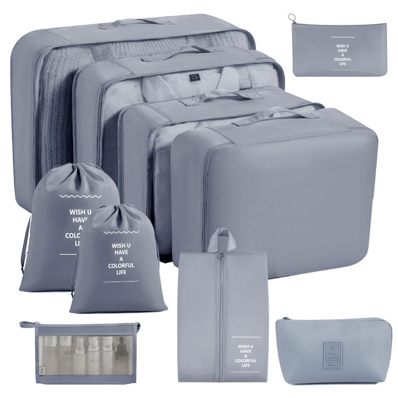 Bolsa de almacenamiento de viaje transfronterizo de ocho piezas Bolsa de almacenamiento de viaje de negocios Bolsa de almacenamiento de gran capacidad Bolsa de almacenamiento de viaje impermeable