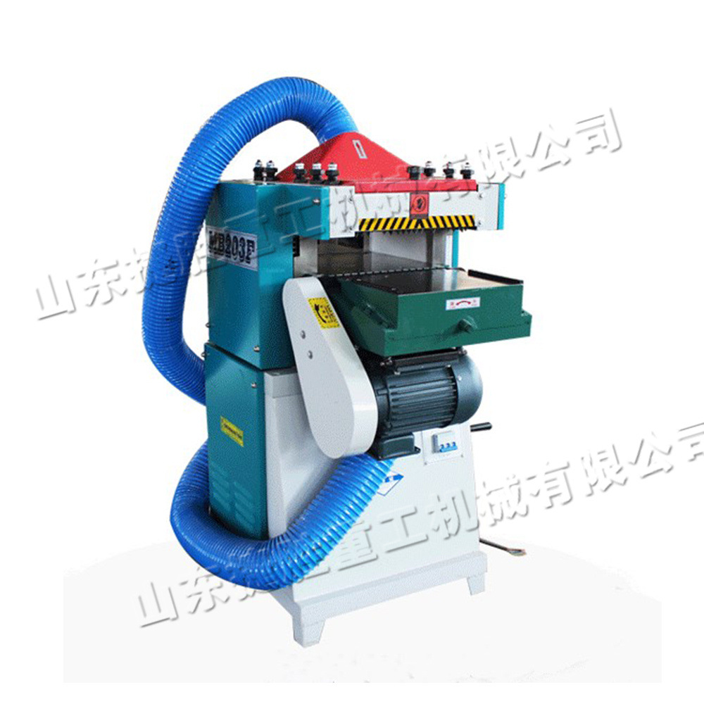 Máquina de prensado vertical de alta velocidad de doble cara, pequeña máquina de prensado de madera de tres entradas y dos salidas, máquina de prensado eléctrica auto-configurada de aspiración de polvo