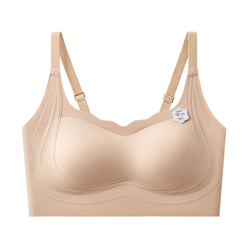 Ropa interior de espalda hermosa sin costuras, soporte suave, sensación desnuda, sujetador anti-flacidez, pecho, chaleco invisible, sujetador sin anillo de acero