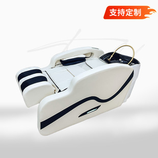 Hair Salon Special Fully Automatic Intelligent Classy Massage Shampoo Bed Ceramic Basin Shampoo and Flush Massage All in One