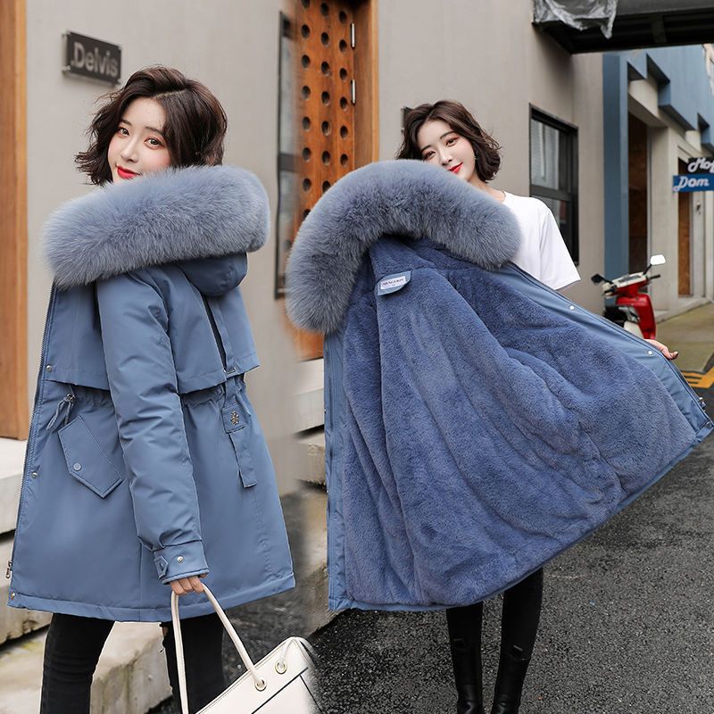 Parker Cotton Outwear Winter Clothing 2025 New down Cotton Outwear Women's Mid-Length Korean Style Loose Large Size Cotton Jacket Trendy Parker Cotton Outwear Winter Clothing 2025 New down Cotton Outwear Women's Mid-Length Korean Style Loose Large Size Cotton Jacket Trendy
