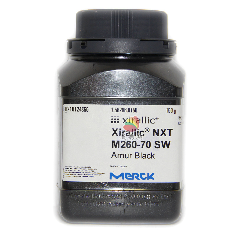 默克珠光粉XIRALLIC NXT M260-70 SW Amur Black 钻石黑色珍珠粉