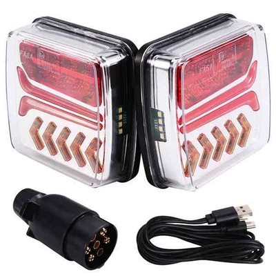 Tm4018A Wireless Car Tail Light High-Quality Supply for Cross-Border Export 32Led Arrow Trailer Truck Tail Light (Tail light)