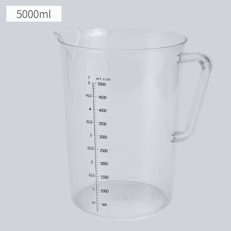 Measuring Cup (Polycarbonate) Heat-Resistant Transparent, Thick-Wall Multi-Volume 100–5000 ml