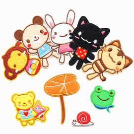 刺绣布贴电脑绣花章精品 DIY 刺绣贴卡通动漫 兔子衣服装饰补丁贴