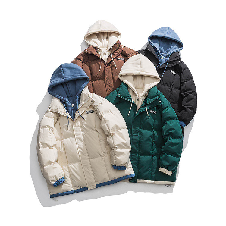 Abbigliamento maschile Nuovo due pezzi giacca in seta e cotone per uomo, vendita calda invernale, giacca in cotone morbido e spesso, cappotto invernale in lana di agnello_voghion.com