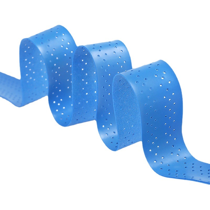 Factory wholesale flat film perforated hand glue badminton sweat belt table tennis racket handle leather fishing rod glue
