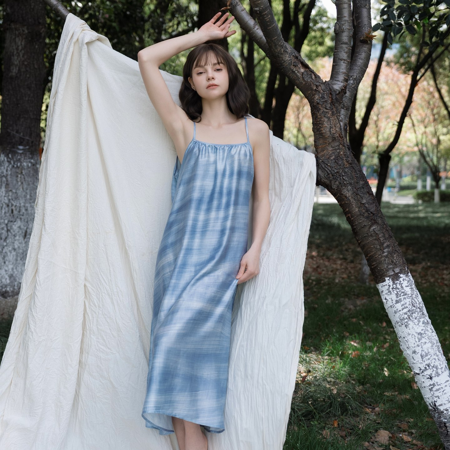 Xiangyun Blue (MOS 오리지널 버전! 수입 텐셀, 가볍고 매끄럽고 물처럼 유연해요~)