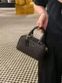 Small Square Bowling Bag Monogram Dark Black Logo (Includes Aircraft Box + Gift Bag)