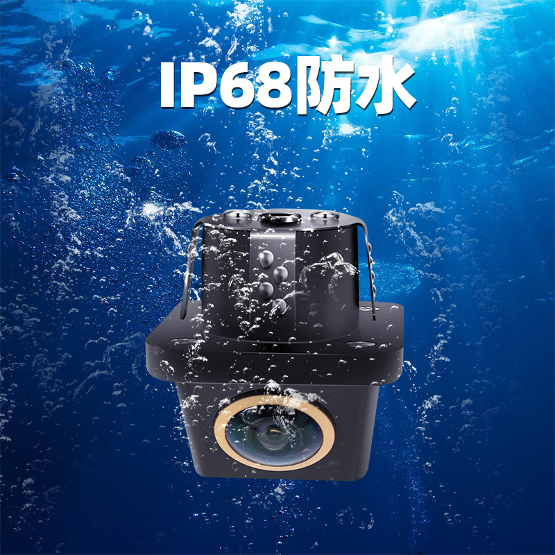 Ahd Square Small Straw Hat Car Reversing Camera Car Rearview Camera Front View Rear View Side View Universal