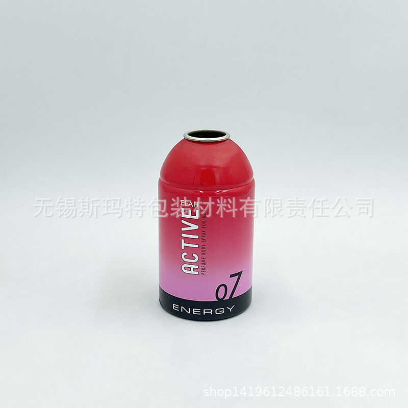 源头厂家66*120 气雾罐 铝瓶 配喷头 印刷