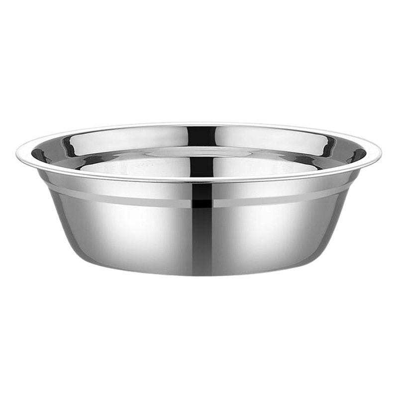 304 Stainless Steel Basin for Home Kitchen Use, Commercial Thickened Soup Basin, Rice Basin, Small Soup Bowl for Kindergarten, Noodle Basin