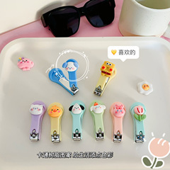 Cartoon cute nail clippers single pack creative portable folding nail clippers student home mini small nail clippers
