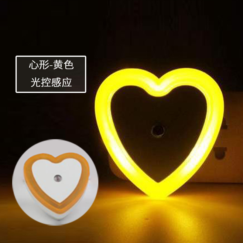 Interruptor de dibujos animados cuadrados de la lámpara transfronteriza / luz controlada por luz LED Night Light Smart Home Plug-in Headlight