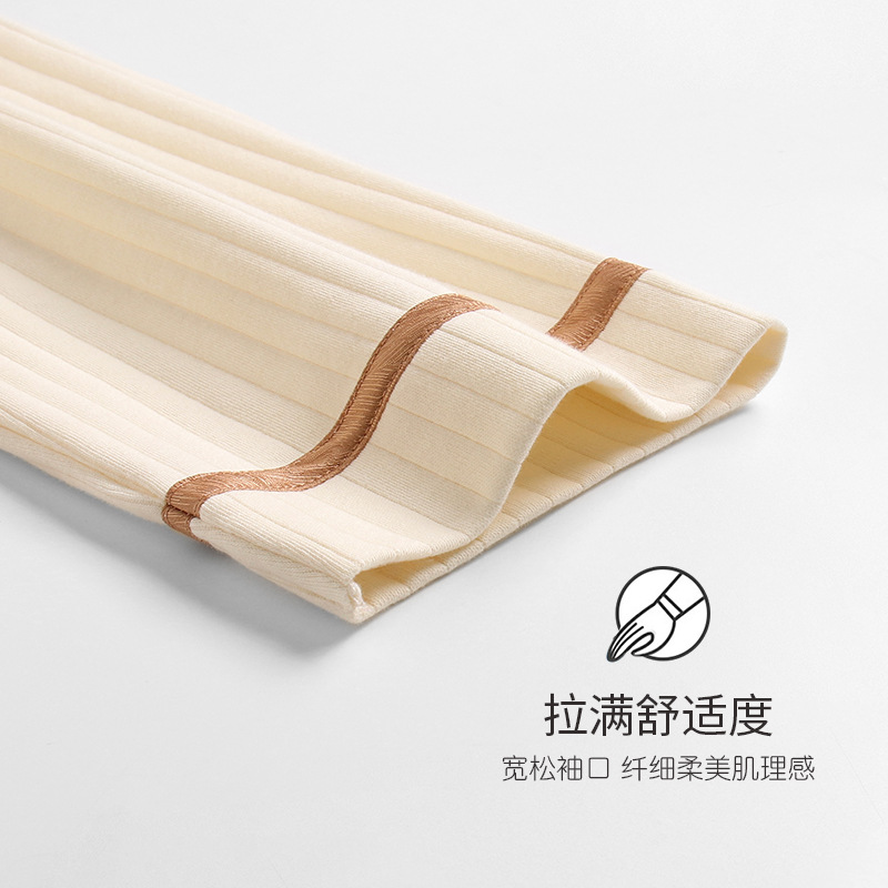 Pijamas de las mujeres primavera y otoño 100% algodón manga larga verano Delgado homewear más tamaño traje