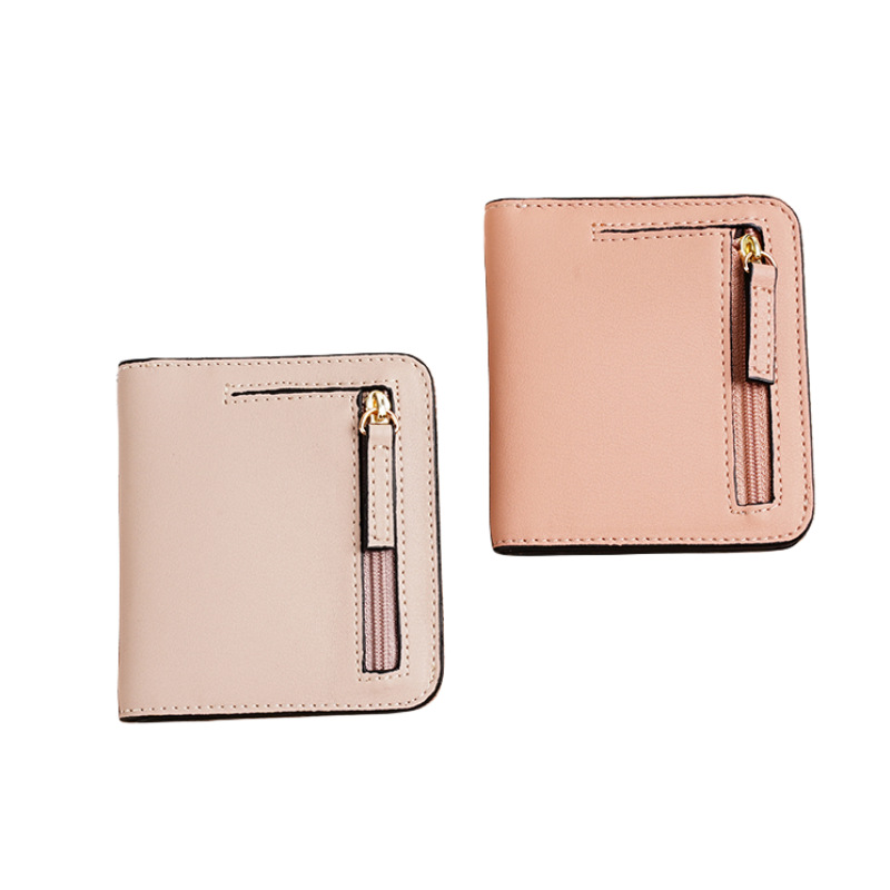 Cartera corta transfronteriza para mujer nueva, ultrafina y elegante, billetera de mujer pequeña multifuncional coreana al por mayor