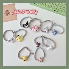 Cute cartoon magnetic pair of hair ties, couple's bracelet, girly little elastic bands—perfect as a gift for your boyfriend or a thoughtful present for your bestie!
