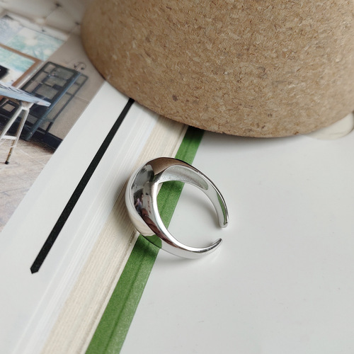 High-end cold wind heavy industry ins niche ring non-fading open retro jewelry ring set for women wholesale