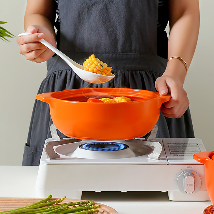 BB4C wholesale heat-resistant ceramic casserole stew pot clay pot rice pot household gas gas stove open flame special resistant