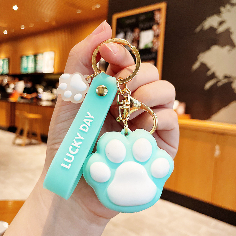 ネット赤ins猫爪少女心キーホルダー洗練されたかわいいクリエイティブな女性カーキーチェーンのかばんストラップ