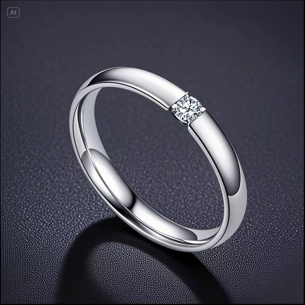 钛钢戒指女小众高级女生不掉色ins镶钻简约冷淡风不锈钢饰品批发