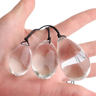 Egg Crystal Glass Beads Small Vaginal Egg Female Anal Plug Flirting Anal Plug Adult Sex Toy