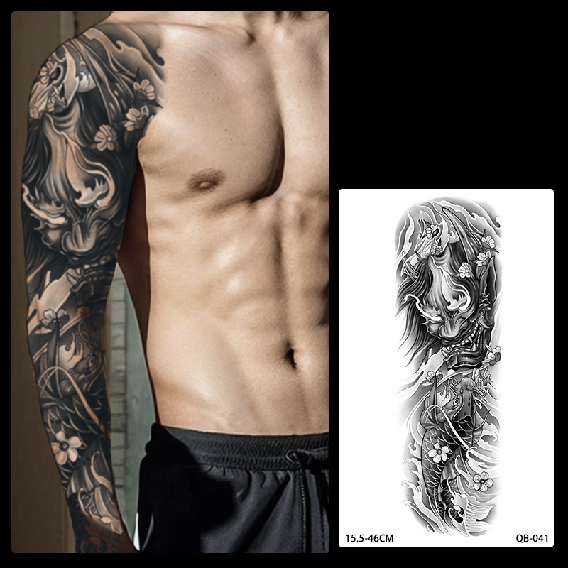 Brazo de flor de brazo completo Parche de tatuaje a base de hierbas Hombres y mujeres Jugo de larga duración impermeable Sentido avanzado no reflectante Nuevo estilo 2025