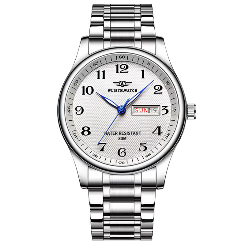 Wlisth Swiss Brand Men's Automatic Watch Business Fashion Steel New Quartz Watch Popular Foreign Trade Dropshipping