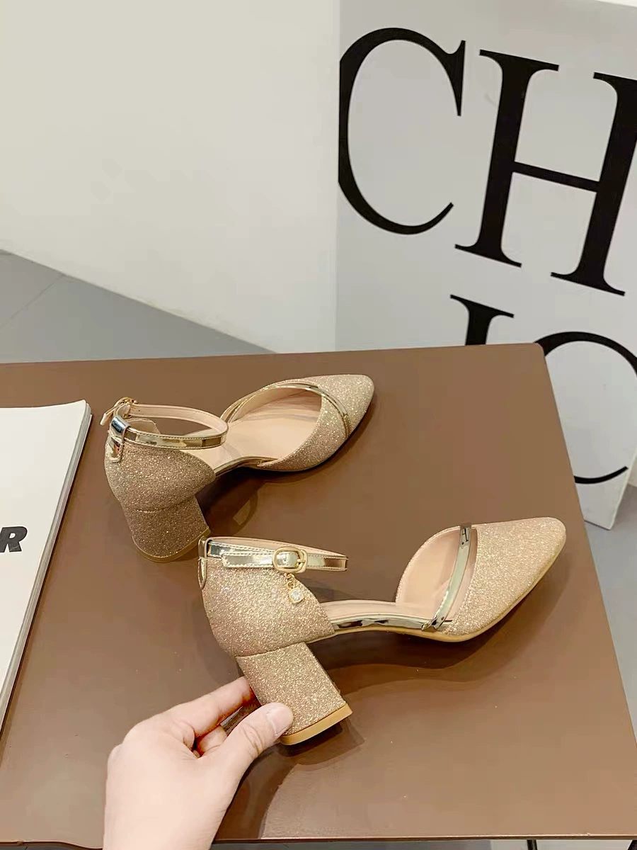 Summer sandals with a strap, 2023 collection, for bridesmaid
