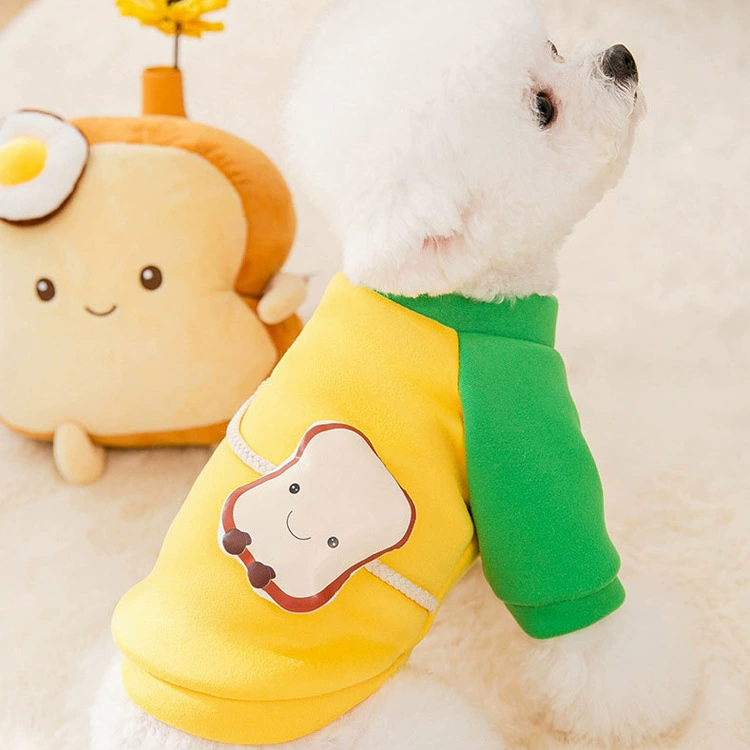 Тост Хлеб Одежда для собак Весна и осень Тедди Горький Медведь Помидор Кошка Маленький Щенок Осенне-Зимняя Осенняя Одежда Для Домашних Животных