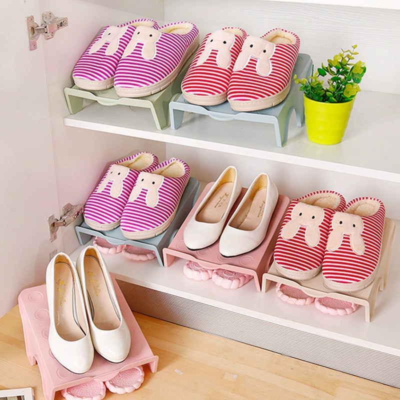 Двухслойная стойка для обуви шкаф для обуви многослойная перегородка экономит пространство Обувь для хранения артефакт