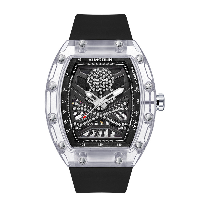 Kingston Men's Automatic Skeleton Mechanical Watch Transparent_voghion.com