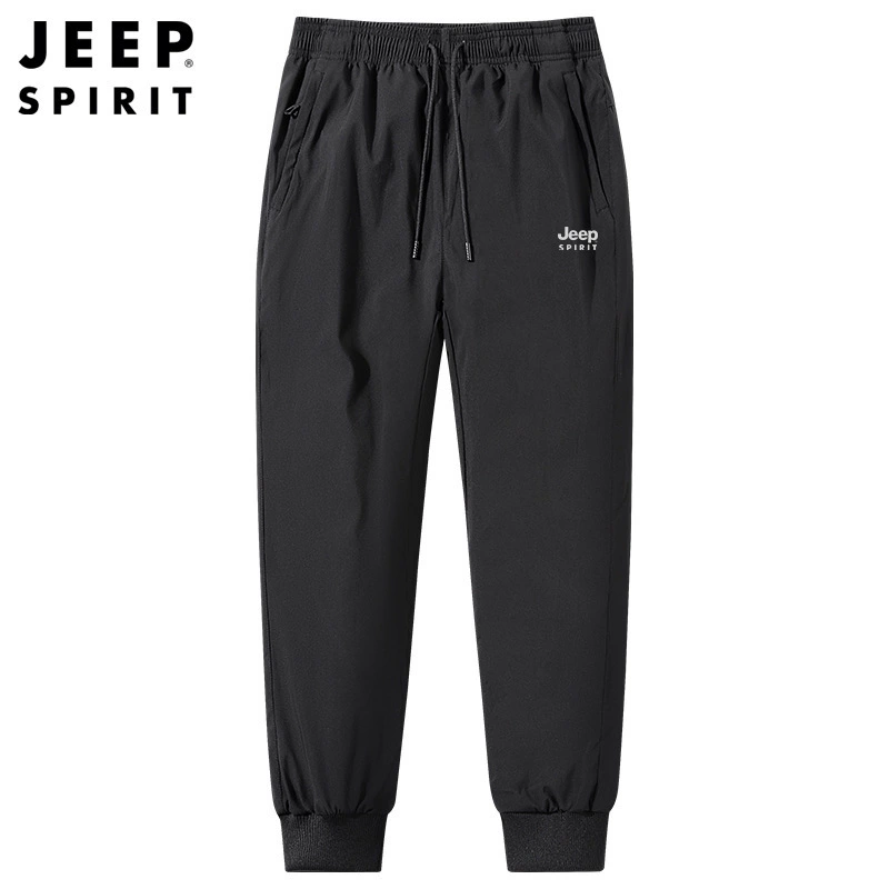 Мужские эластичные пуховые брюки с зауженными штанинами, на шнуровке, больших размеров, повседневные пуховые брюки для спорта