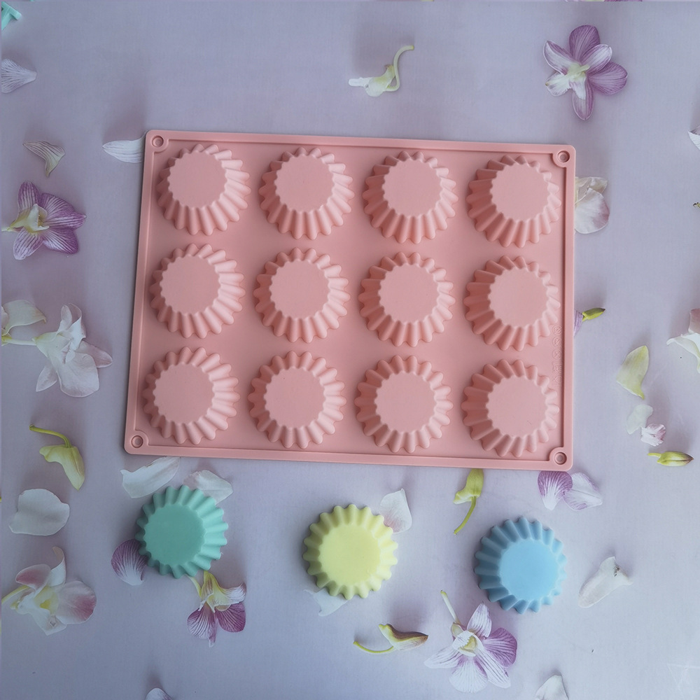 Silicone 12 muffins 142 chocolate molde de silicona molde de postre decoración de pastel utensilios de cocina para hornear