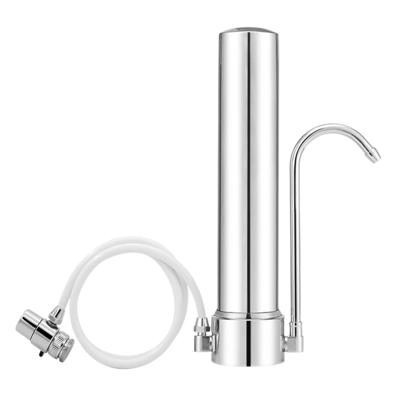 Suministro directo de fábrica entrega de una sola pieza de acero inoxidable grifo de escritorio purificador de agua filtro purificador de agua de cerámica