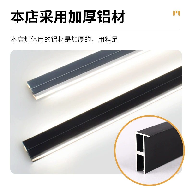LED double-sided light panel, induction bookcase, interior lighting for wardrobe, light strip, groove, 18mm