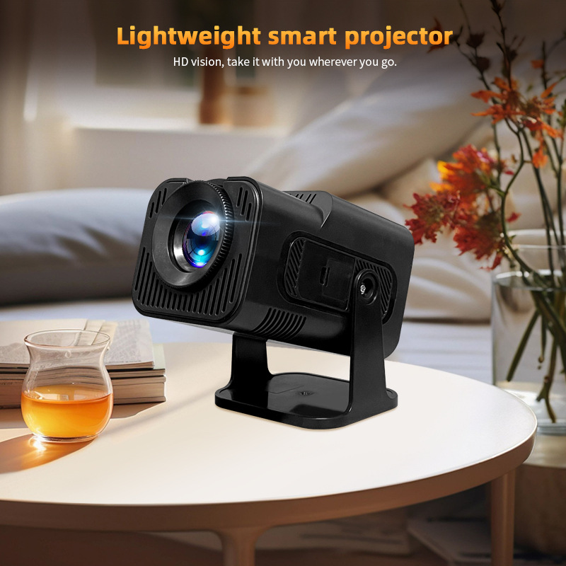 Overseas Best-Selling Hy320Mini Projector, Portable Ultra-Clear, Smart Android, Supports Bluetooth, Cross-Border Direct Delivery