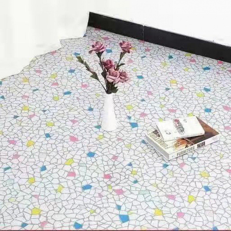 Vinilo para suelo grueso que se coloca directamente sobre suelo de cemento para uso doméstico, tapetes de plástico PVC comerciales, pegatinas para suelo, venta al por mayor de fábrica. image 11