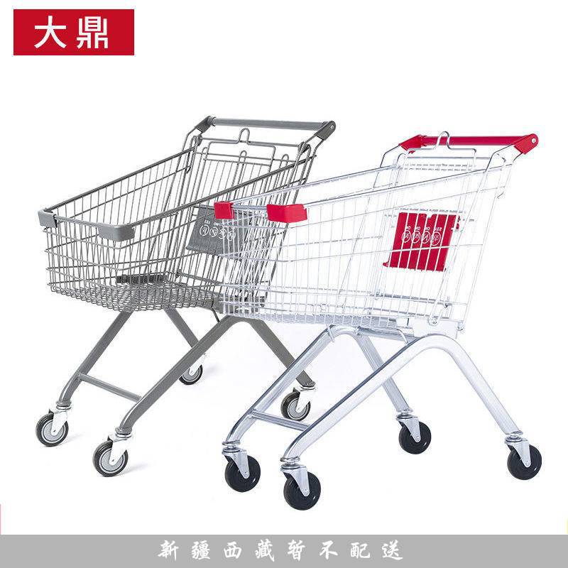 超市购物车商场手推车大润发家用网红小型推车大号买菜车儿童批发