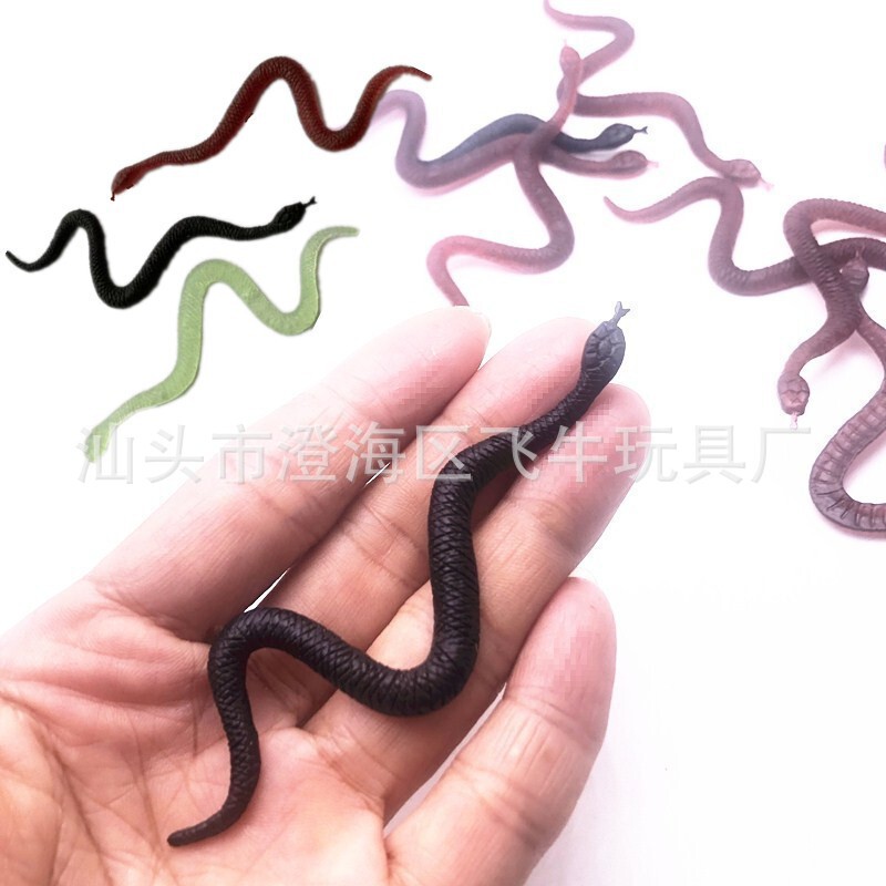 Simulation snake small toy holiday party Halloween small toy accessories water snake model Cobra