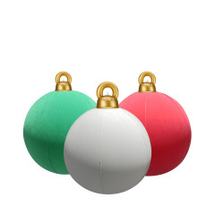 クロスボーダーインフレータブル植毛クリスマスボール装飾ボールパーティー用品中庭クリスマス装飾インフレータブルクリスマスボール