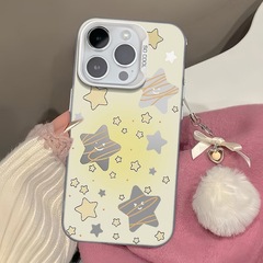 INS-style compatible with Apple iPad Pro Gradient Stars 13/14/15 Energetic Case iPhone 14 Pro Max Cute 11
