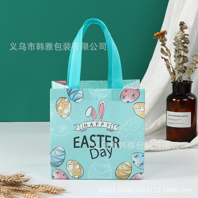 Transfronterizo en stock Bolsa de regalo de Pascua Bolso de dibujos animados no tejido Bolso de decoración de fiesta tridimensional grande traje